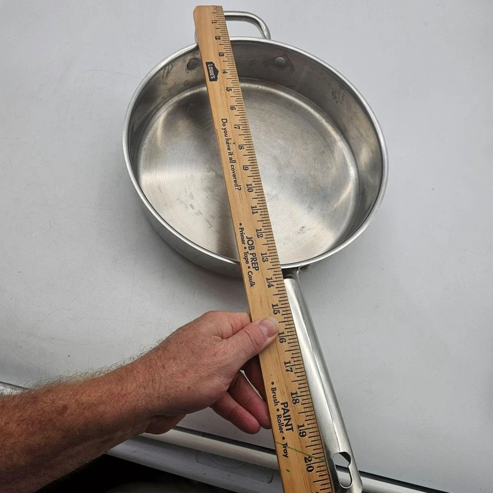 Wolfgang Puck Cafe Collection Saute Pan 10 Inch Silver Stainless Steel 042005